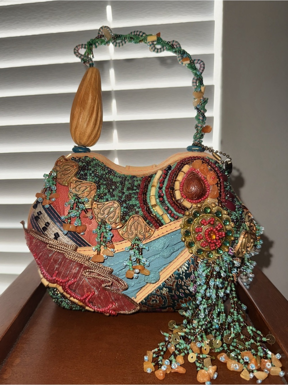 Mary Frances Intricate Beaded Clutch - Picture 2 of 9